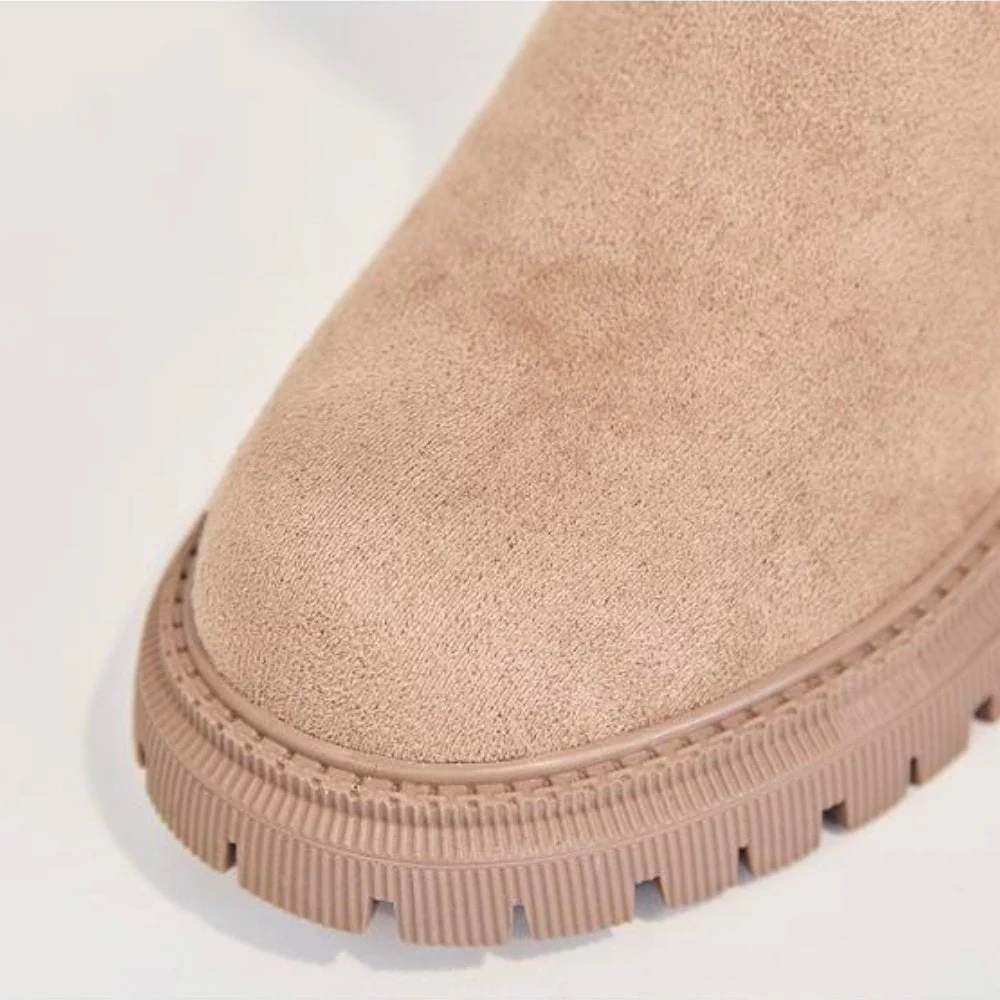 Winterstiefel - Warme, mit Fell gefütterte Stiefeletten aus Wildleder für Damen Heidi Mode - Image 7